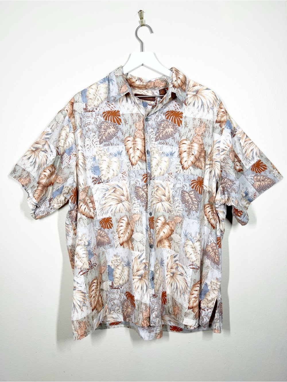 Tori Richard Men's Casual Short-Sleeve Tropical Print Short Sleeve Shirt